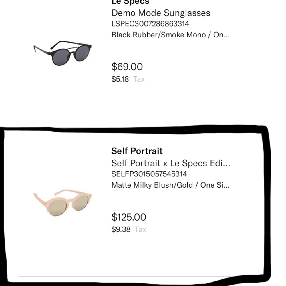 Self Portrait x Le Specs Sunglasses